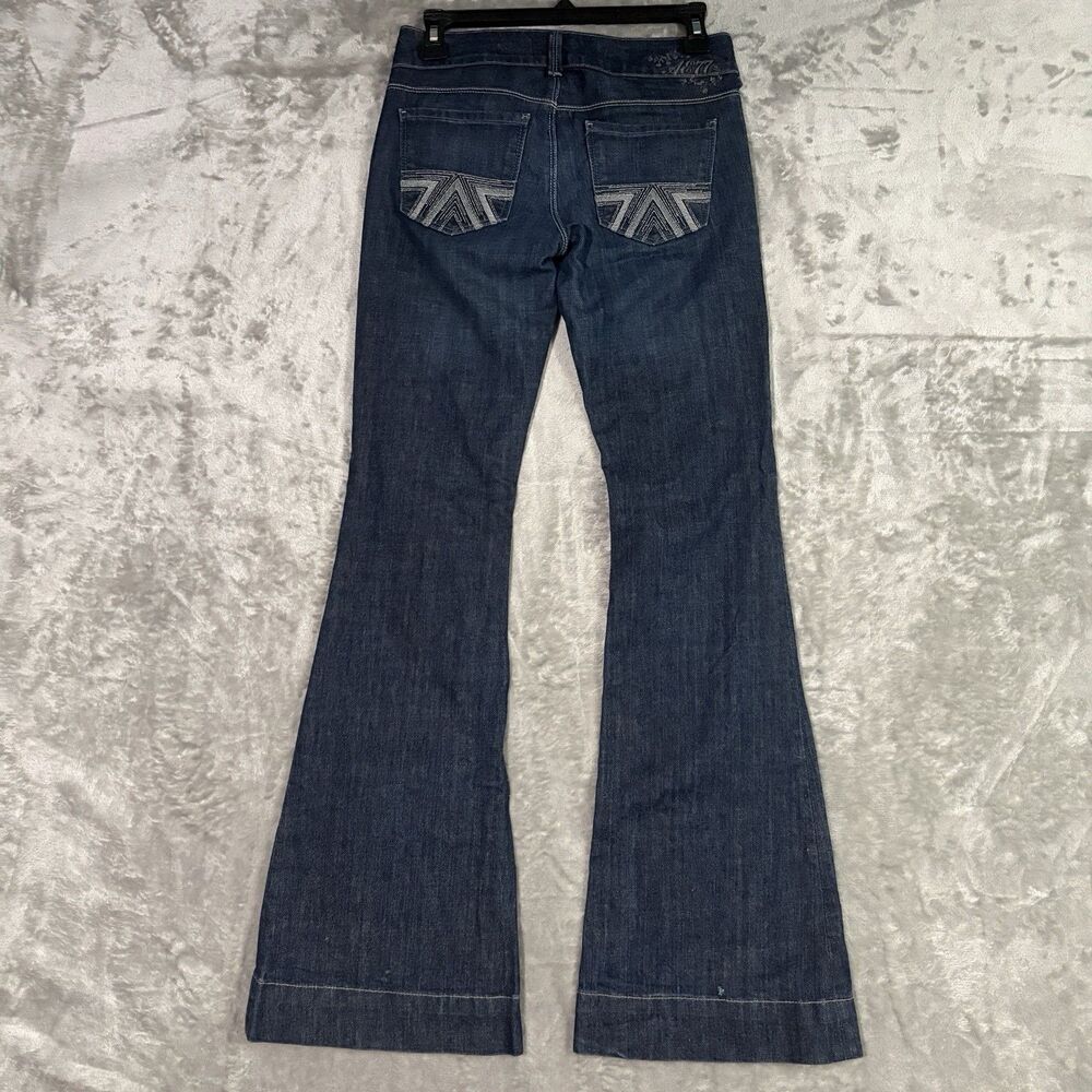 American Eagle Jeans Womens Size 0 Real Flare Jeans Dark AE77 Y2K Vintage